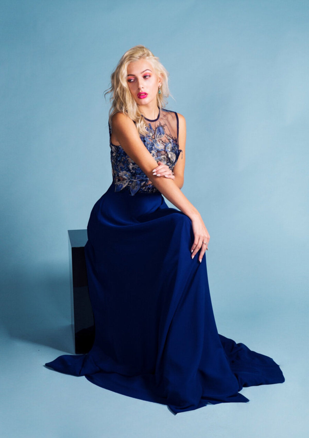 Salvia Azurea Formal Dress