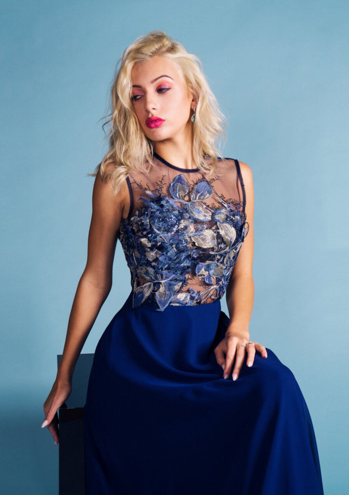 Salvia Azurea Formal Dress