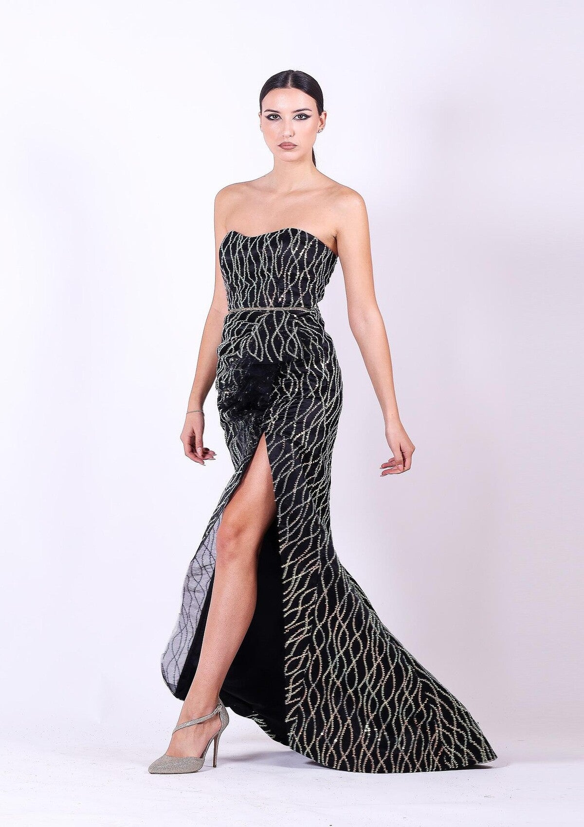 SATIN PROVOCARE DRESS