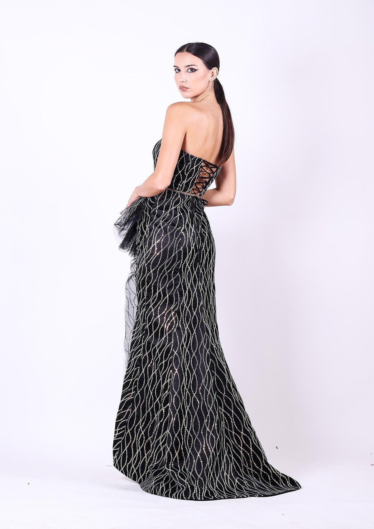 SATIN PROVOCARE DRESS