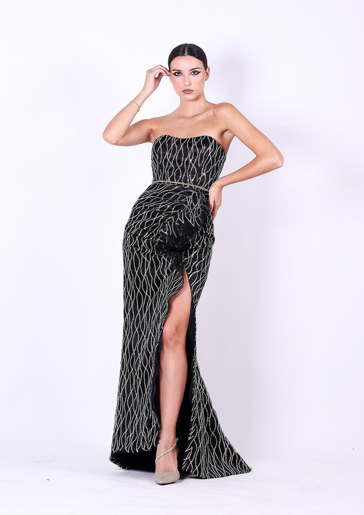 SATIN PROVOCARE DRESS